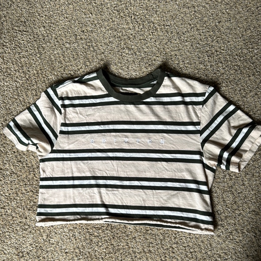 Brixton Striped Cropped Tee